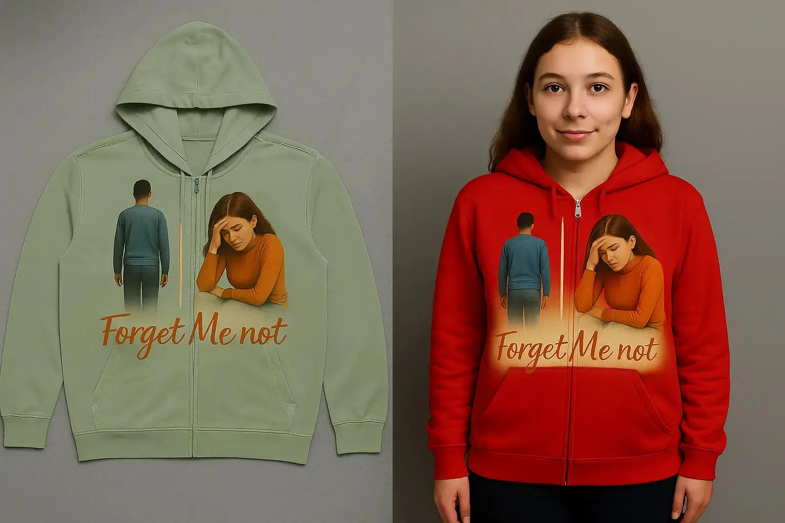 Men's and Women's Full Zipper Hoodie MHM Styles