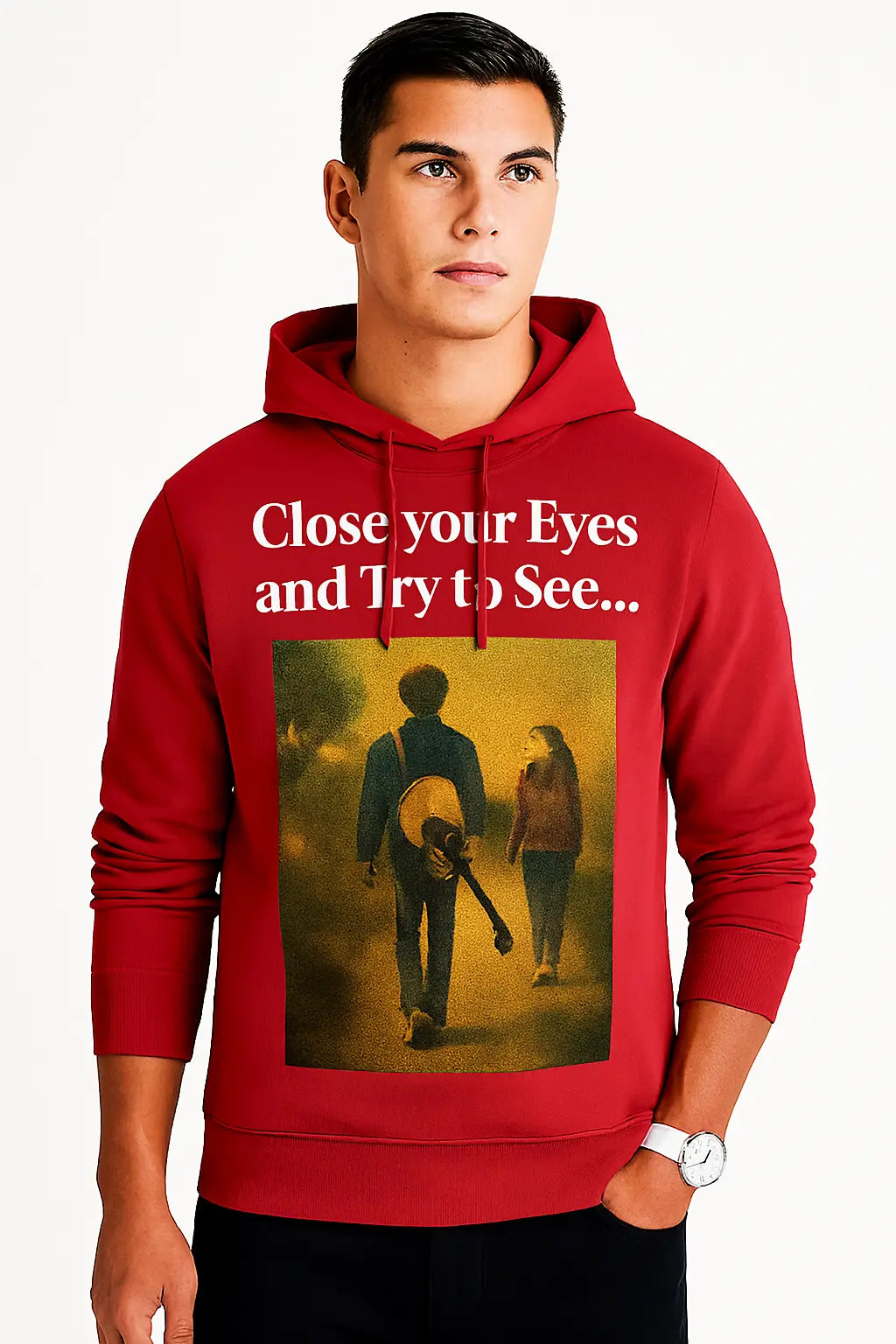 Men's Hoodies "Close Your Eyes and Try to See" www.mhmstyles.com