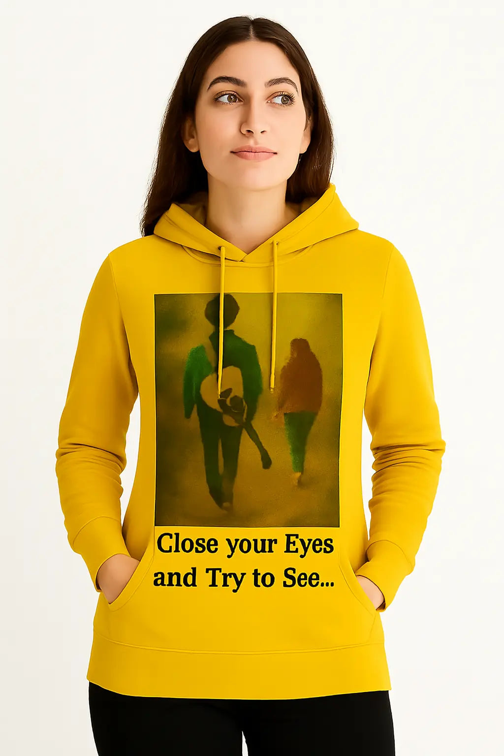 Women's Hoodies "Close Your Eyes and Try to See" www.mhmstyles.com