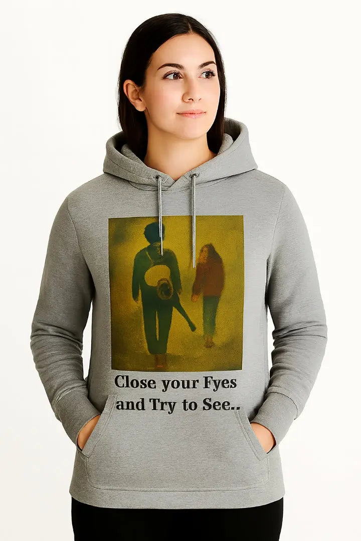 Women's Hoodies "Close Your Eyes and Try to See" www.mhmstyles.com