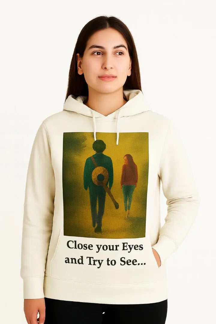 Women's Hoodies "Close Your Eyes and Try to See" www.mhmstyles.com