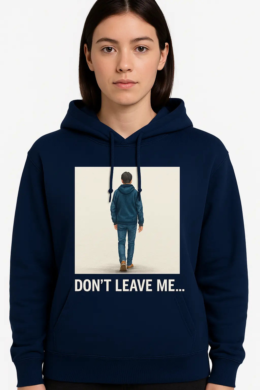 Men's and Women's Painted Hoodies "Don't Leave Me" www.mhmstyles.com