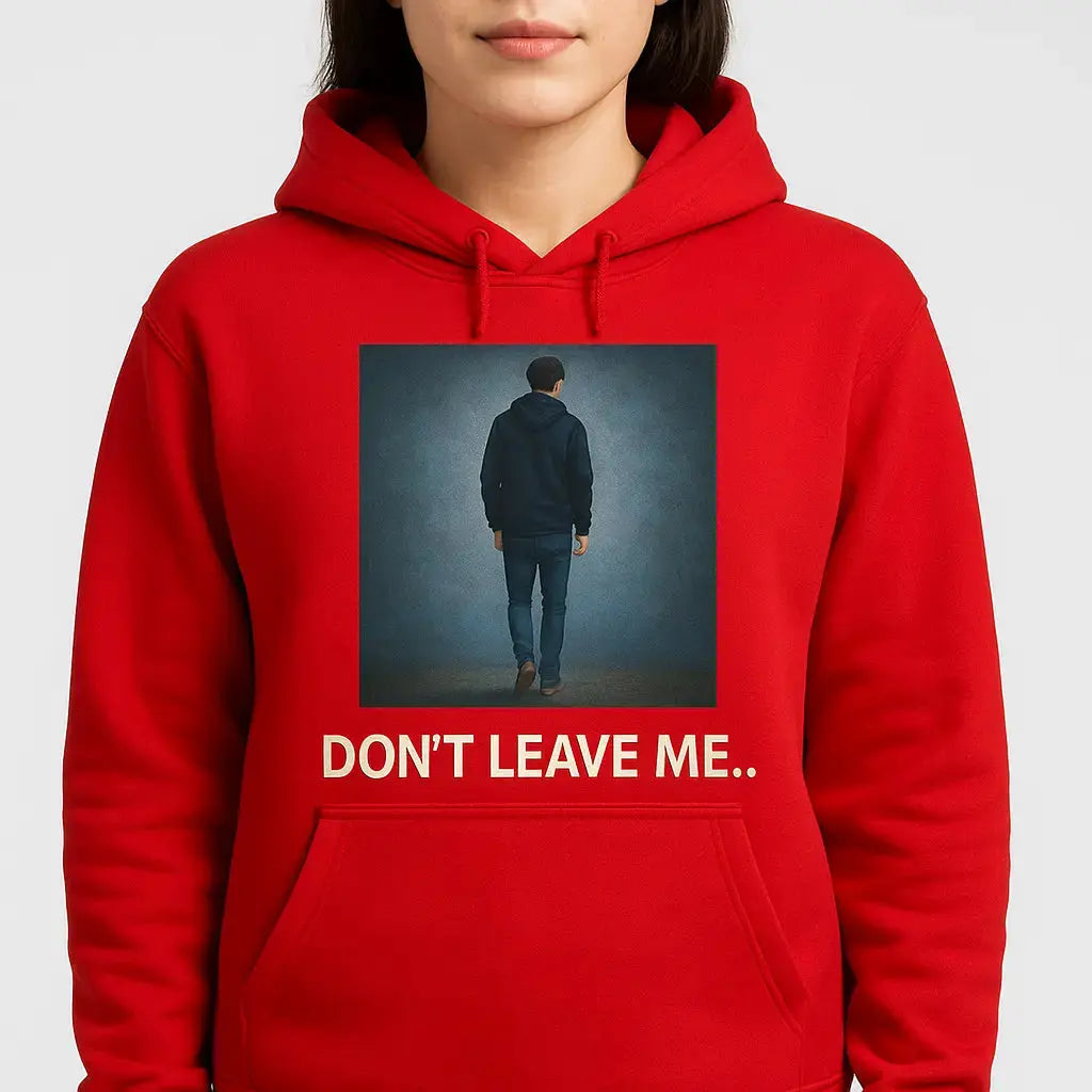 Men's and Women's Painted Hoodies "Don't Leave Me" www.mhmstyles.com