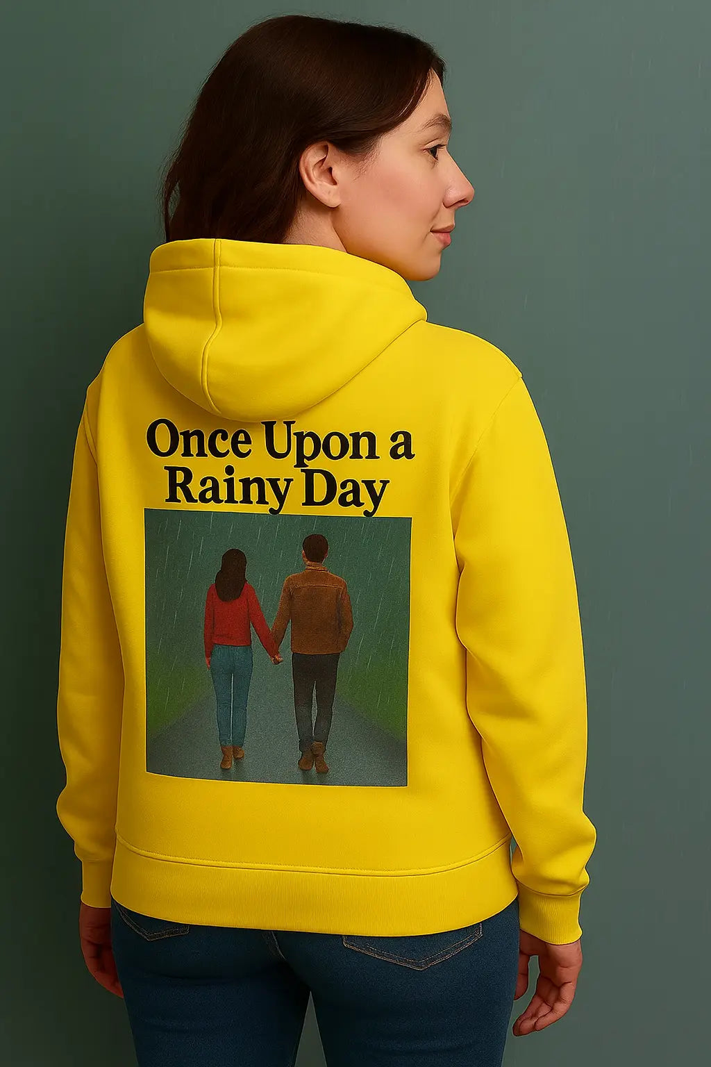 Men's and Women's Hoodie Yellow Printed MHM Styles