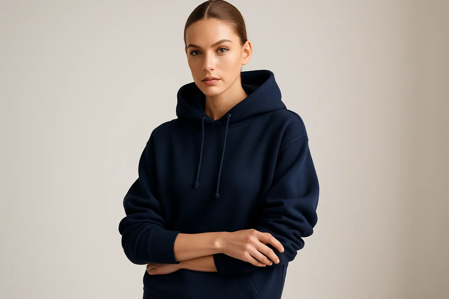 Please Make a Model with a Navy color Hoodie