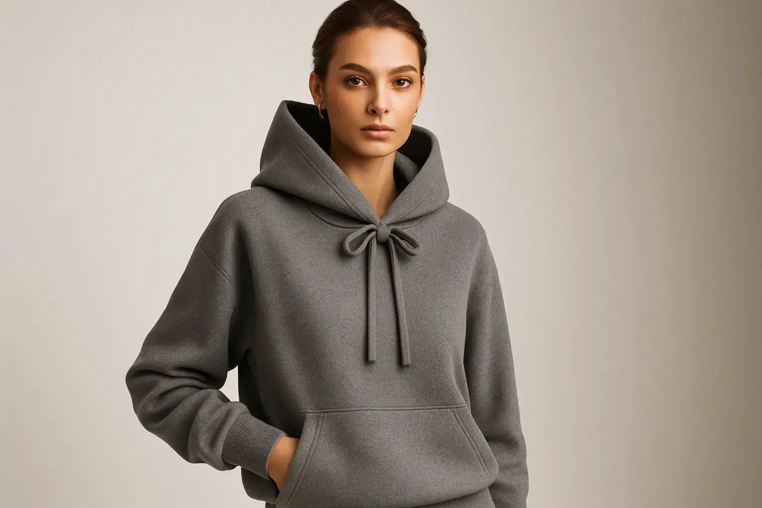 Please Make a model with gram elance color hoodie