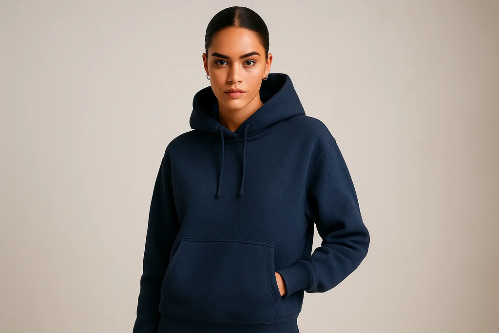 Please Make me a Model with Navy Color Hoodie 